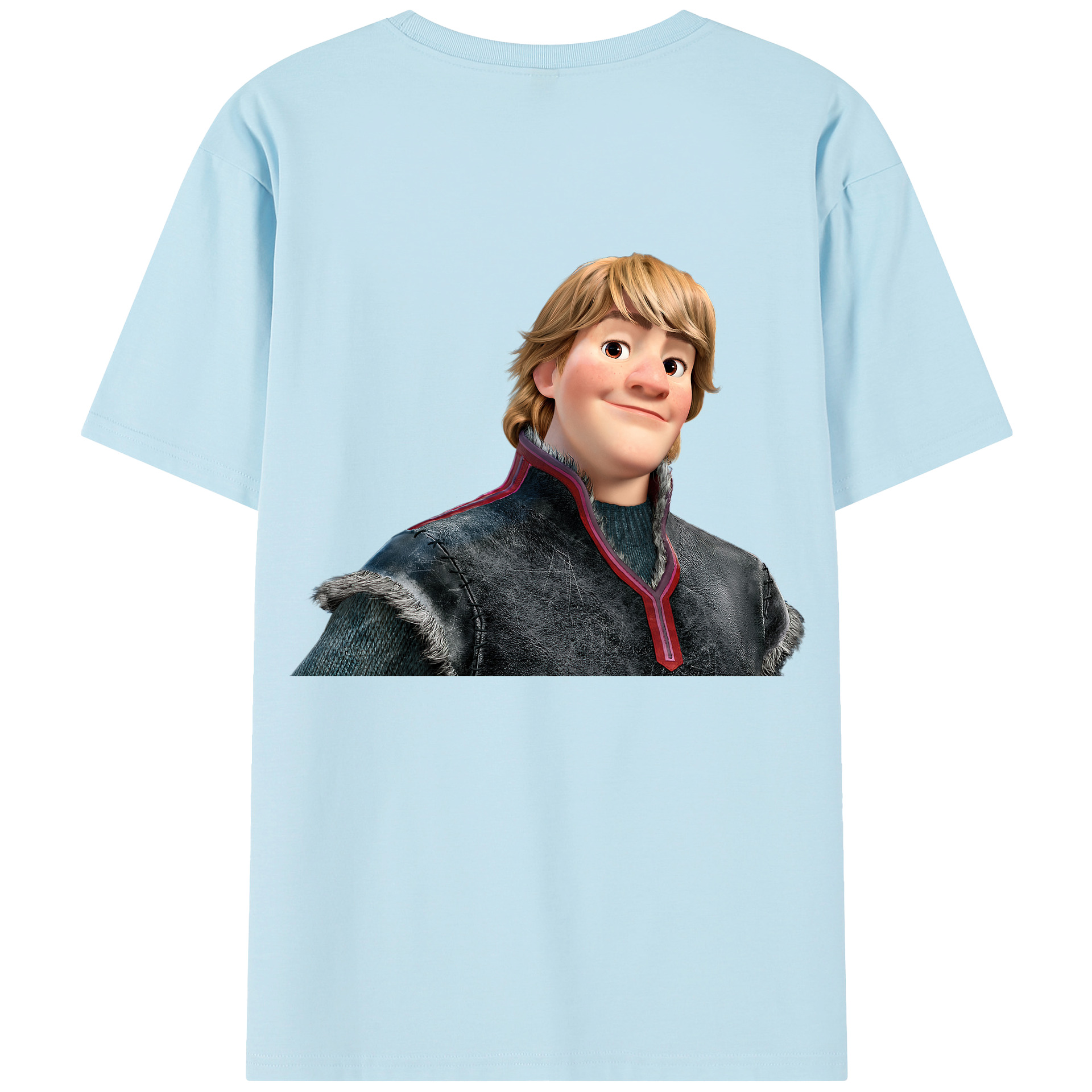 （画像用） アナと雪の女王 アンナ エルサ Frozen Anna Elsa 綿100％半袖Tシャツ（背面プリント）
